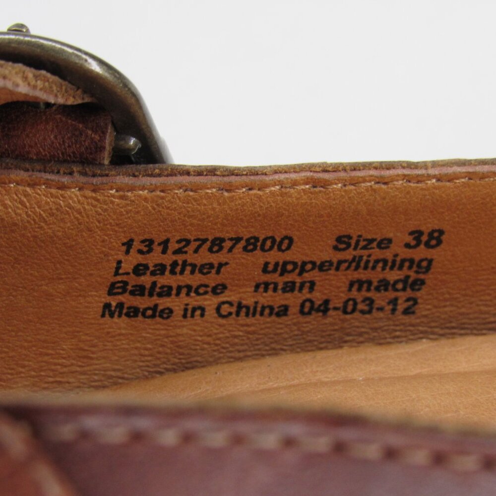 Dansko Brown Leather Mary Jane Clog Heels - Picture 8 of 8